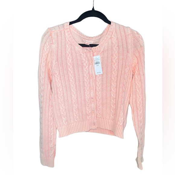 American Eagle Cable Knit Cardigan Size Medium - Picture 3 of 4